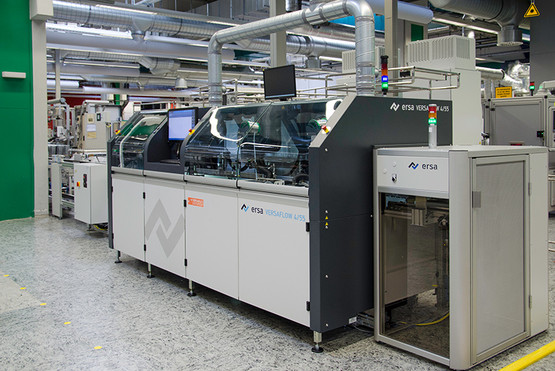 Ersa VERSAFLOW 4/55 selective soldering plant with VERSAFLEX module at Siemens Österreich