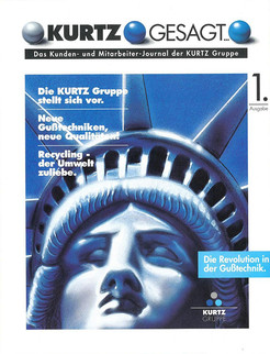 First edition of the Kurtz Ersa Customer Magazine, which initially appeared under the title “Kurtz gesagt”