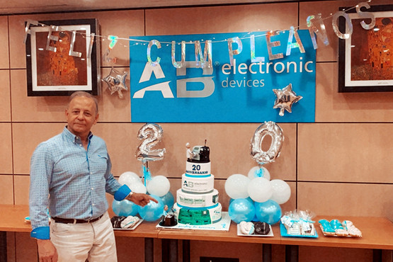 20 years AB Electronic Devices S.L. in Spain – Managing Director Adolfo Barbé celebrated with his team