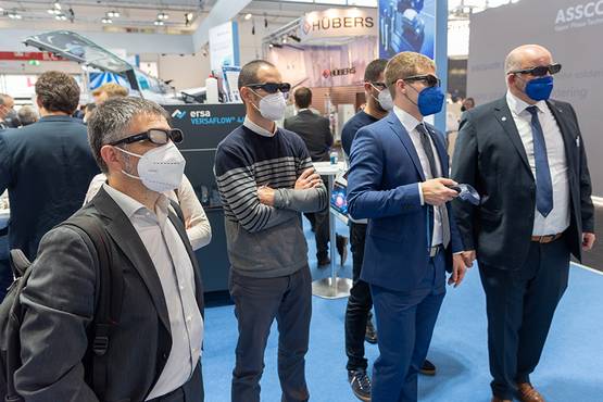 Let's get virtual: At the touch of a button, visitors to the Ersa booth were able to find out about the entire Ersa product portfolio by means of a VR presentation