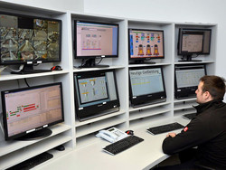 All the processes are centrally monitored at the control station