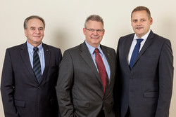Managing Board of Kurtz Ersa (from left to right): Dipl.-Inf. Uwe Rothaug - CTO, Dipl.-Ing. Rainer Kurtz - CEO, Thomas Mühleck - CFO